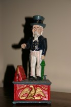 Uncle Sam Mechanical Cast Iron Bank