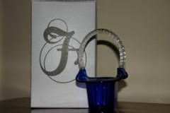 Fenton Art Glass Basket (New in box)