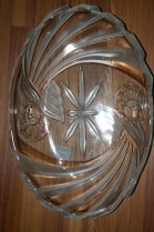 Gorham Holiday Angel Glass Platter