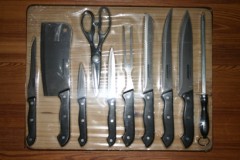 10pc Knife Set w/Wood Cutting Board